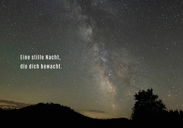 Stille Nacht - Faltkarte ab 50 Ex.